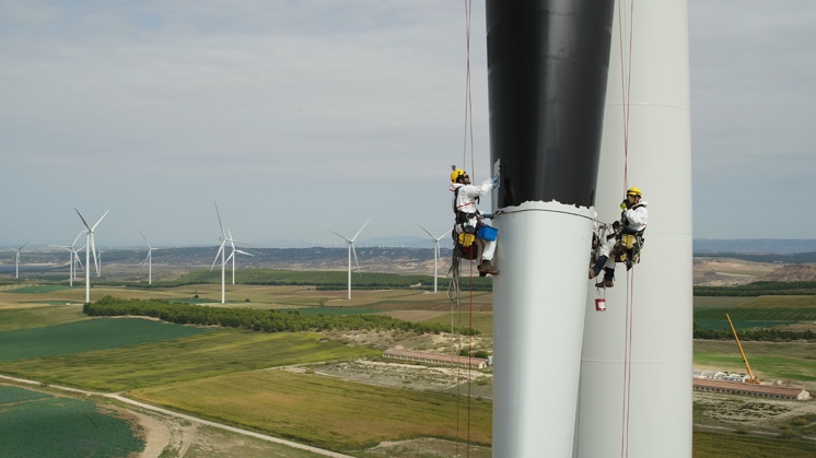 Wind turbine blades.