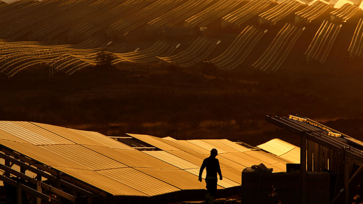 Planta fotovoltaica.