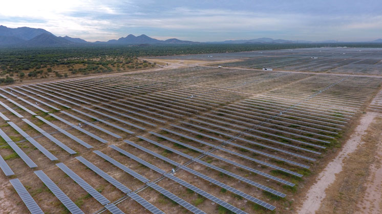 Planta fotovoltaica de Hermosillo, México.