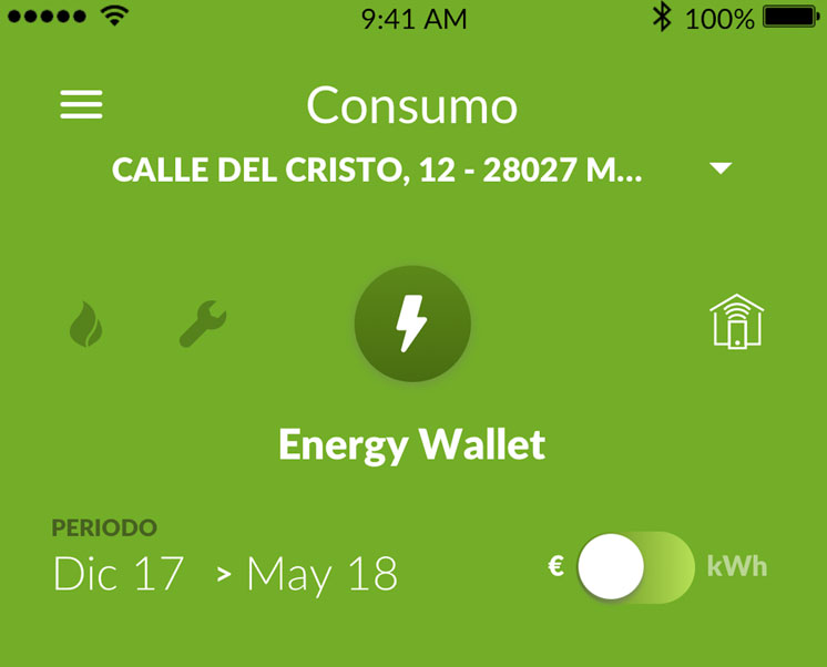 Consumo. Energy Wallet.