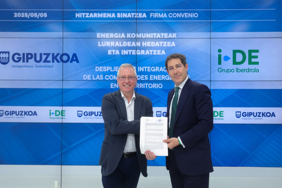 Convenio i-DE y Diputación Foral de Gipuzkoa