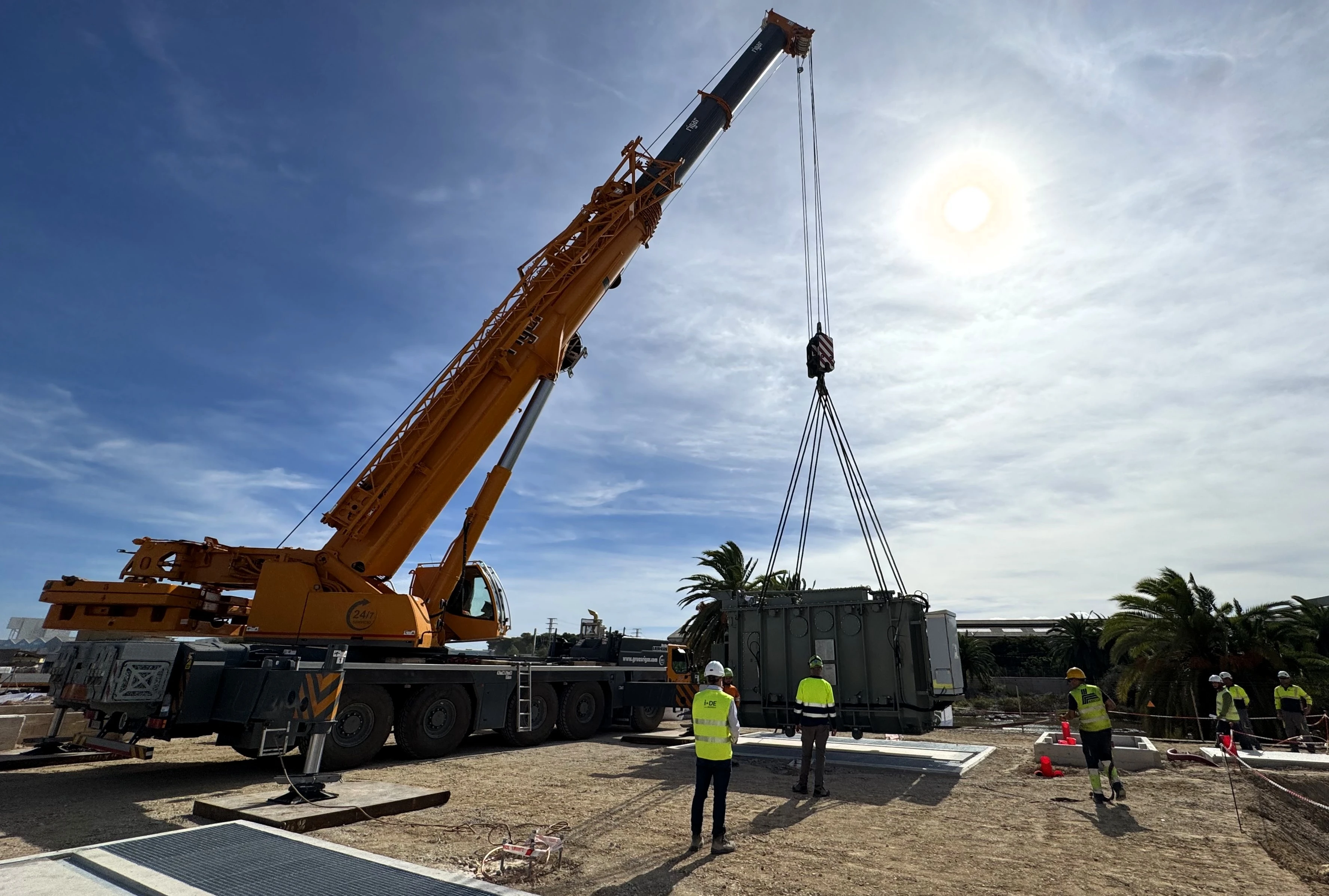 Nuevo transformador en subestación